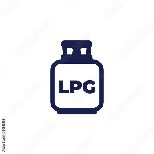 LPG tank, gas cylinder icon