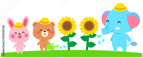 なつやすみのイラスト