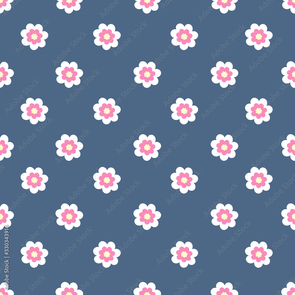 Seamless pattern cute little flower for fabric print, wallpaper Seamless pattern cute little flower for fabric print, wallpaper