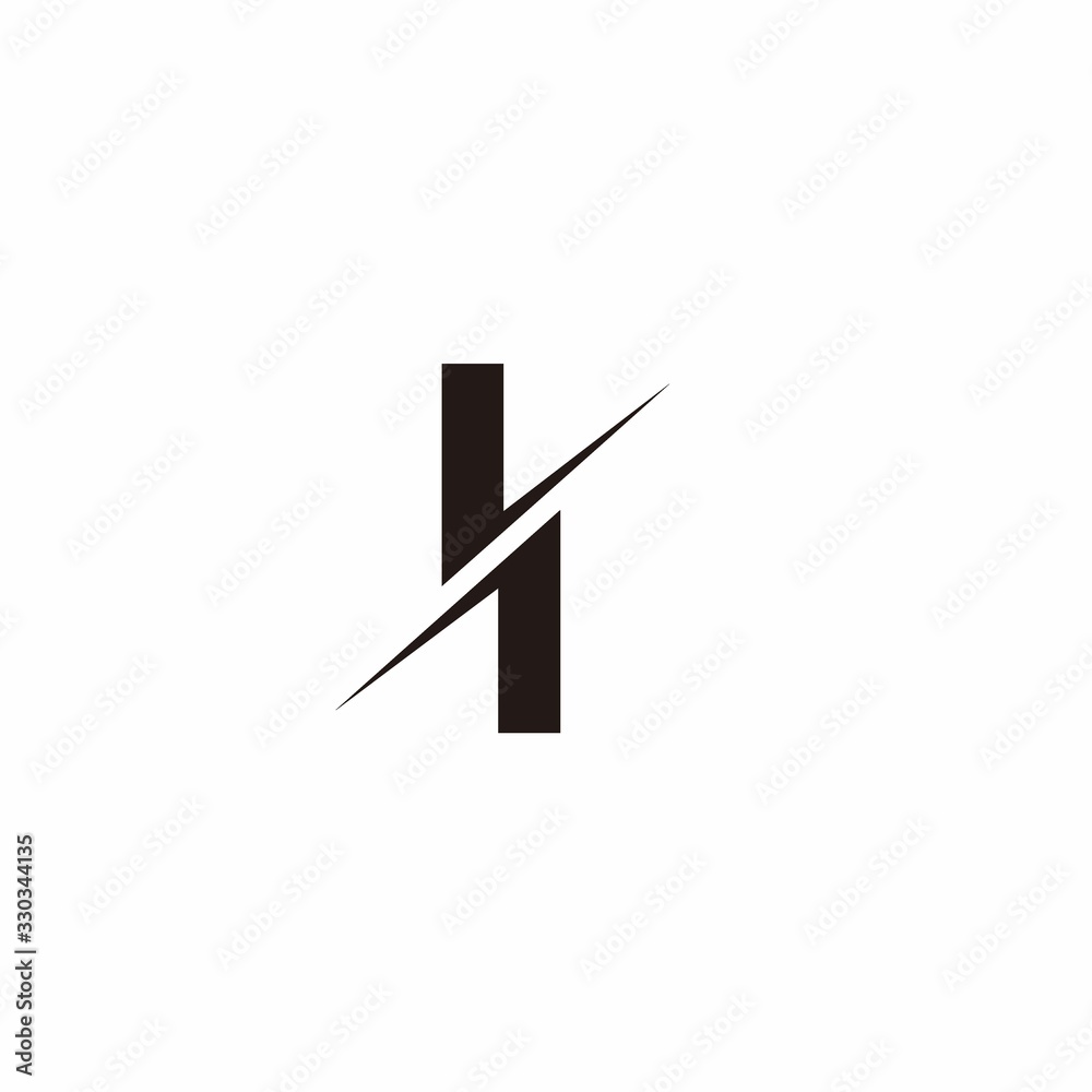 Logo Monogram Slash concept with Modern designs template letter II Logo Monogram Slash concept with Modern designs template letter II