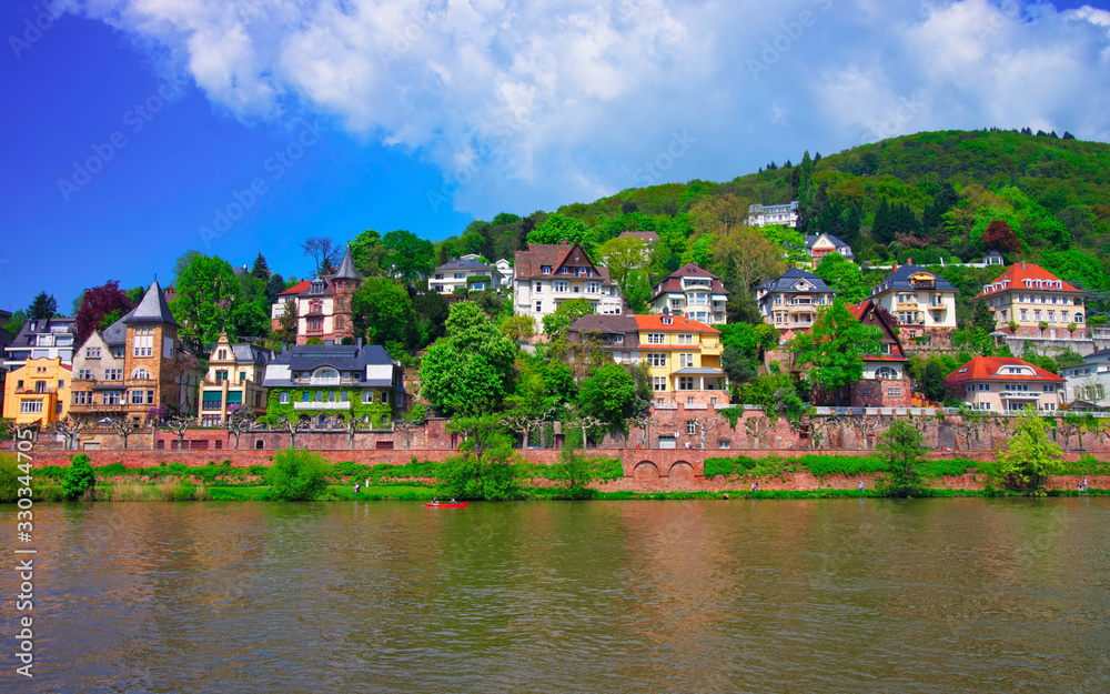 Neckar river in Heidelberg