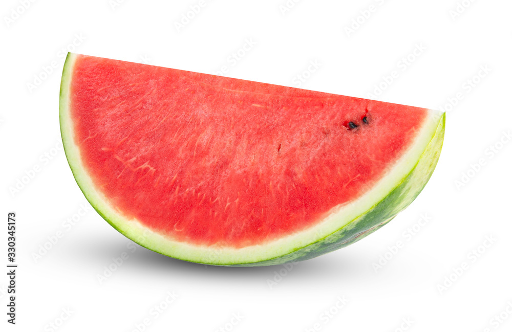 Slice of watermelon isolated on white background. Slice of watermelon isolated on white background.