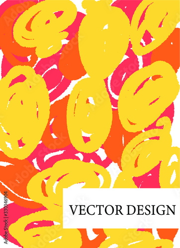 Vector abstract summer discount flyer design scandinavia style.