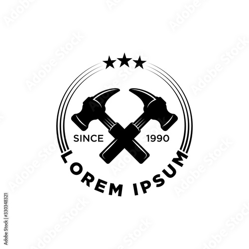 home repair vector logo template 