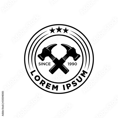 home repair vector logo template 