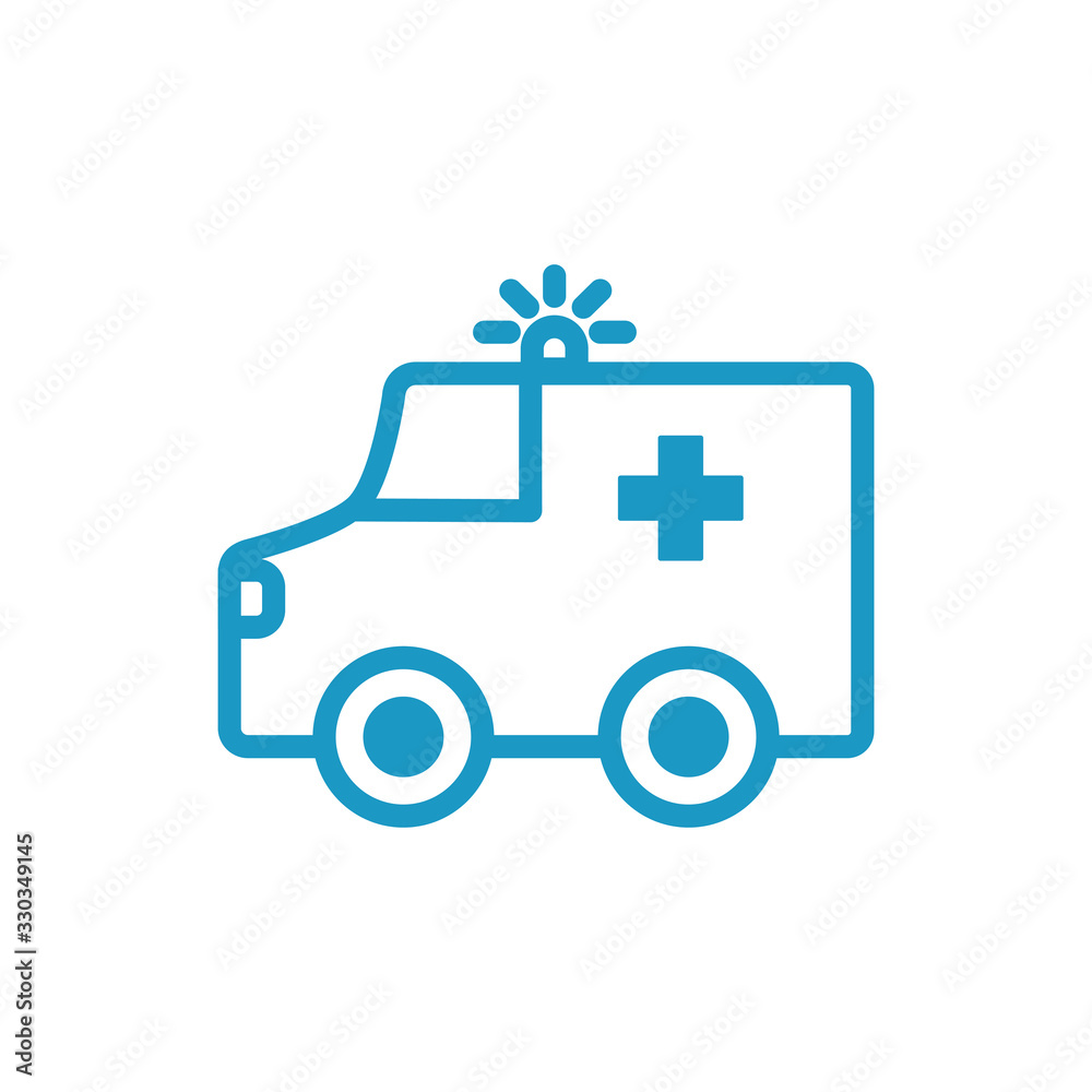 ambulance car vehicle line style icon ambulance car vehicle line style icon