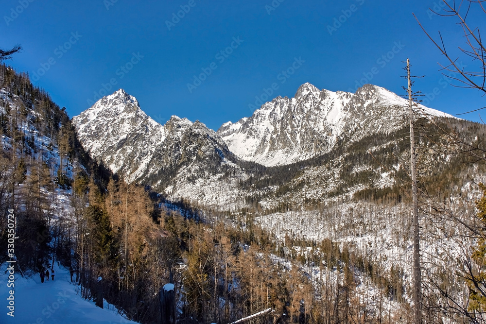 High Tatras seen from Hrebienok tourist center above Stary Smokovec, Slovakia. High Tatras seen from Hrebienok tourist center above Stary Smokovec, Slovakia.