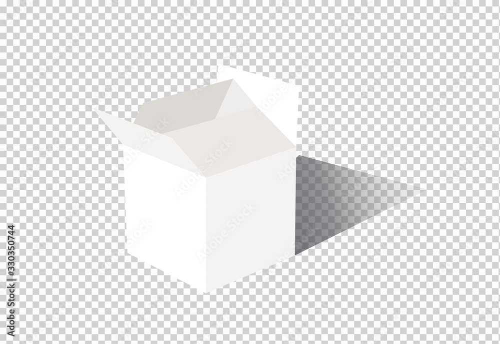 One continuous line Carton package box vector line icon isolated on white background delivery box. White cardboard box. Vector illustration One continuous line Carton package box vector line icon isolated on white background delivery box. White cardboard box. Vector illustration