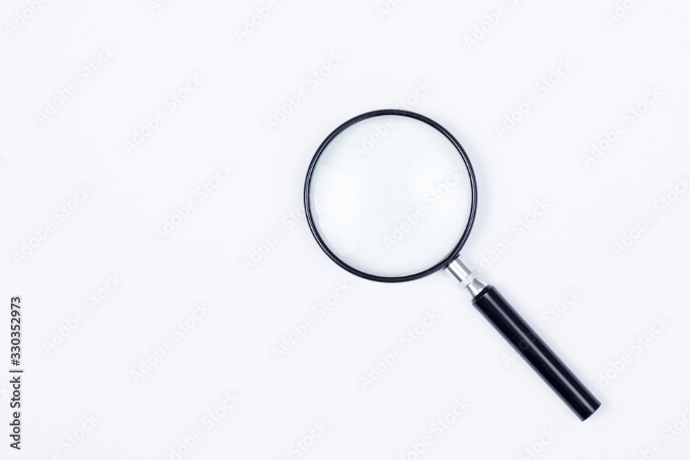 magnifying glass isolated on white background magnifying glass isolated on white background