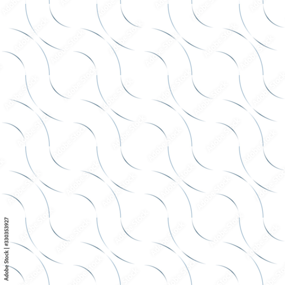Seamless pattern white abstract geometric line texture, silver on a with background. Seamless geometric pattern. Light modern simple wallpaper, bright tile backdrop, monochrome graphic element