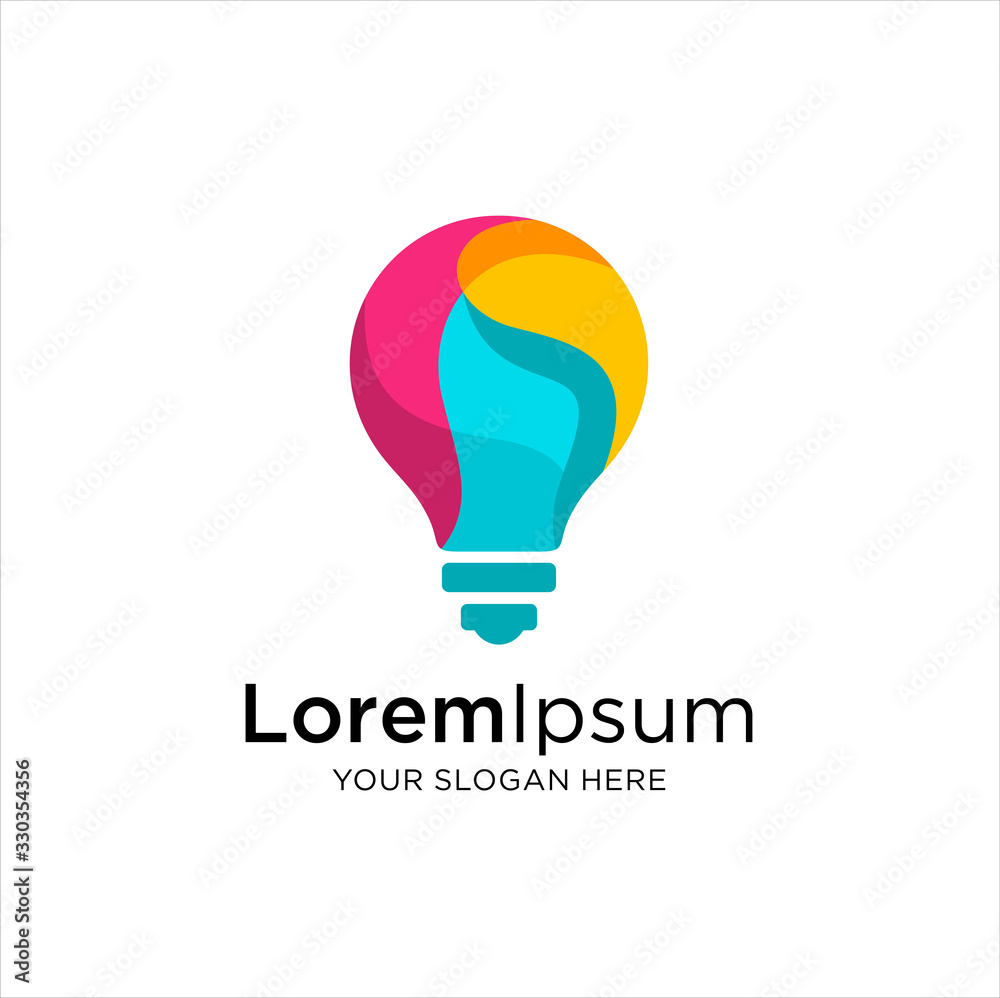 Bulb Logo Design Colorful. Creative light bulb logo ideas. Smart bulb tech logo icon, Modern icon vector graphic, Bulb digital logo technology Idea Bulb Logo Design Colorful. Creative light bulb logo ideas. Smart bulb tech logo icon, Modern icon vector graphic, Bulb digital logo technology Idea