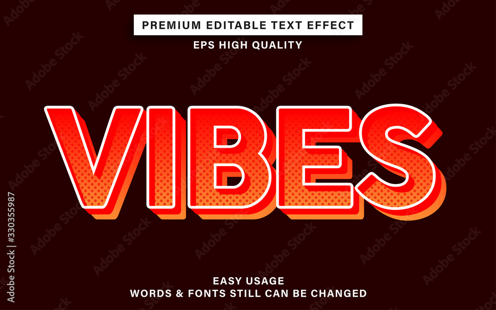 vibes text effect