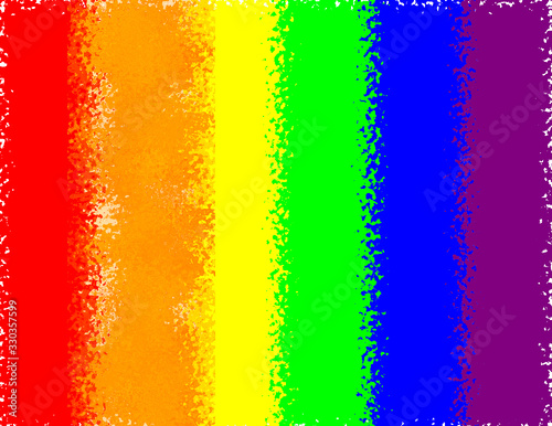 pride colours in chalk effect