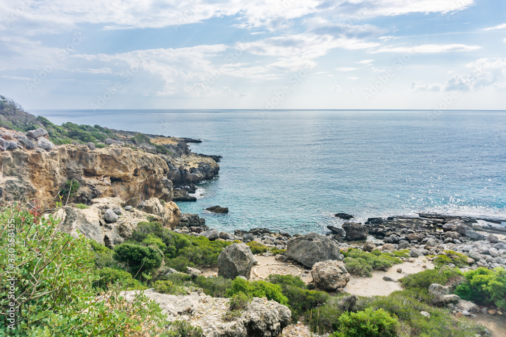 Beautiful view to the bay near Paleochora, Crete Beautiful view to the bay near Paleochora, Crete