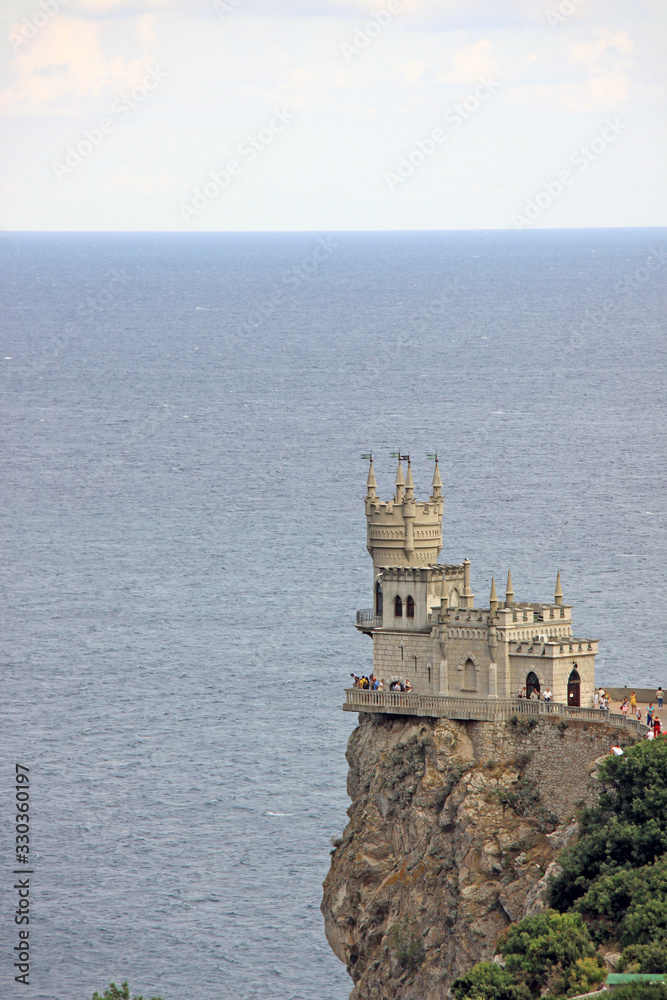 Swallow's Nest castle in Yalta. September 2009, Crimea Ukraine