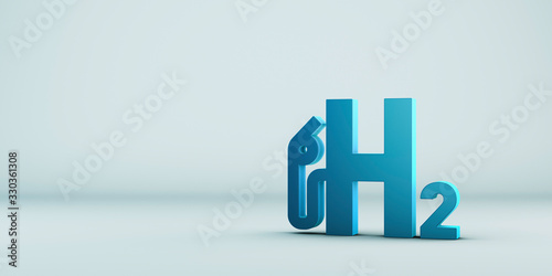 H2 Wasserstoff Logo, Innovation und Zukunftstechnologie