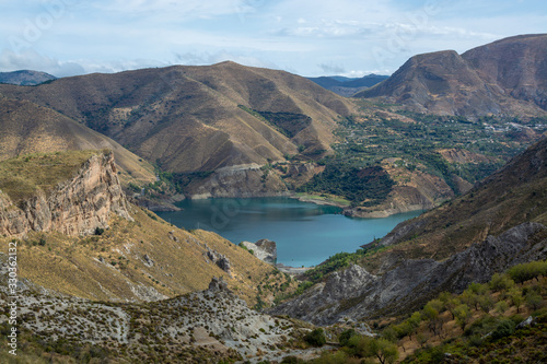 Landscapes of National park Sierra Nevada mountains near Malaga and Granada, Andalusia, Spain