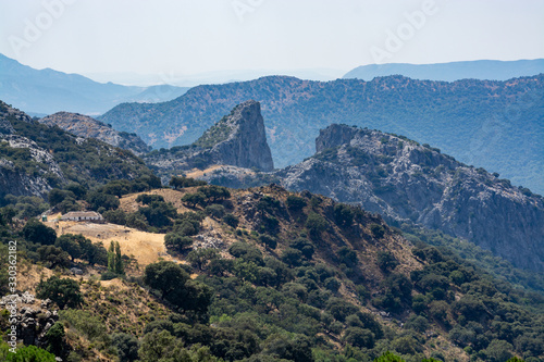 Summer in national park la Sierra de Grazalema, Andalusian white villages route in Spain © barmalini