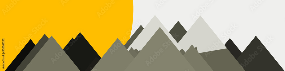 Mountains Panorame Abstract Random Placed Generative Art background illustration Mountains Panorame Abstract Random Placed Generative Art background illustration