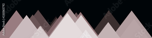 Mountains Panorame Abstract Random Placed Generative Art background illustration