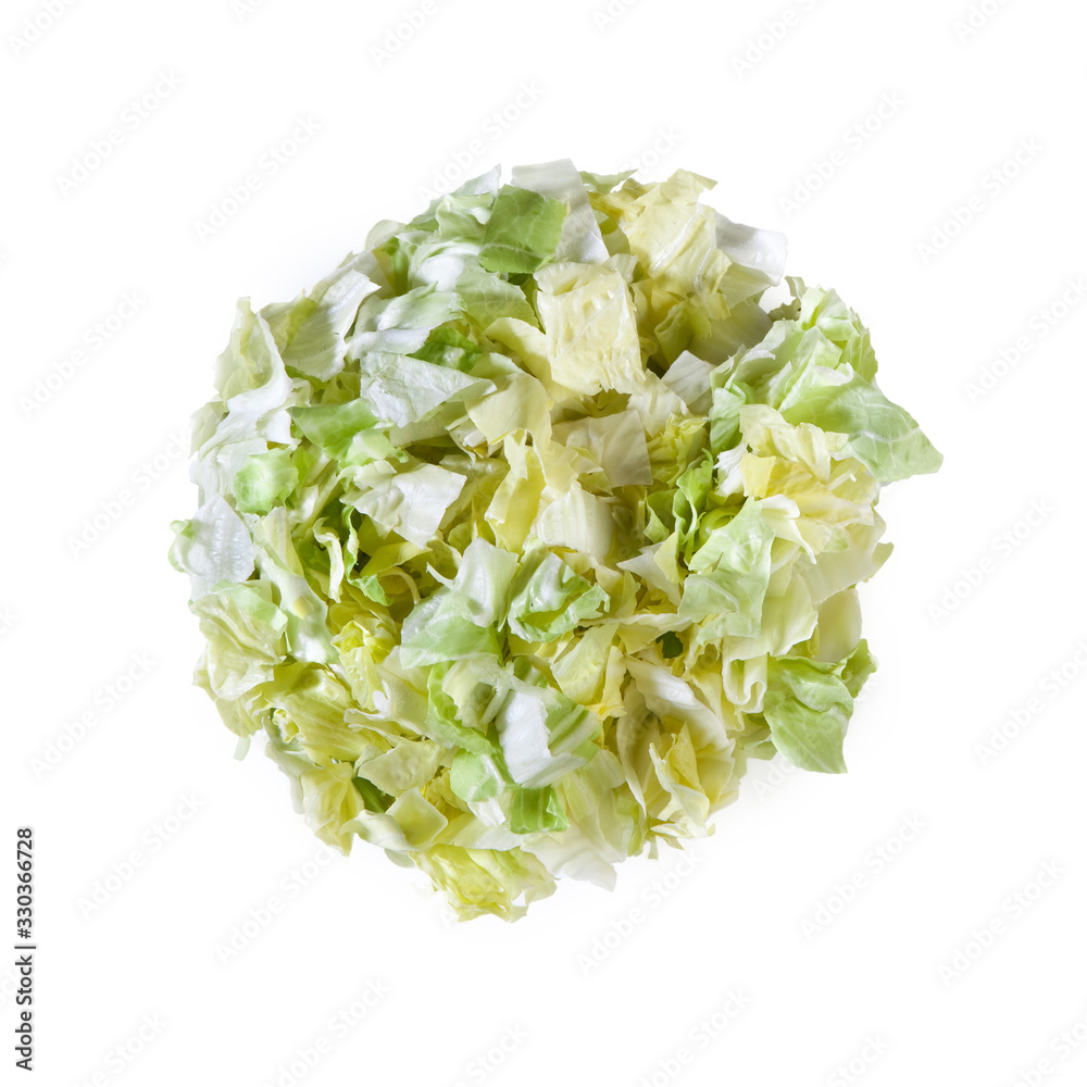Iceberg Lettuce - Isolated on White Background Iceberg Lettuce - Isolated on White Background