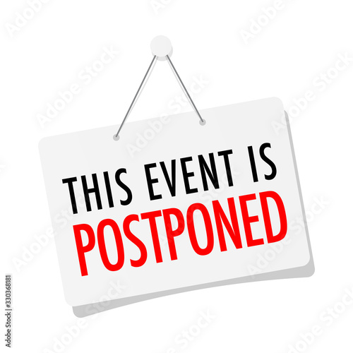 This event is postponed photo
