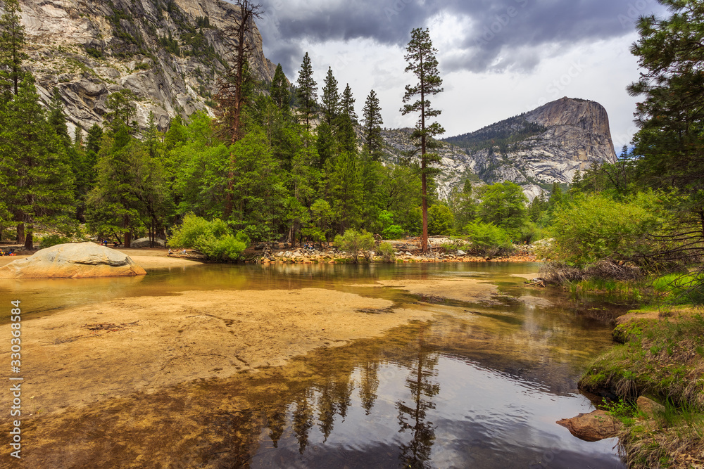 View of the Tenaya Creek in Yosemite National Park, USA