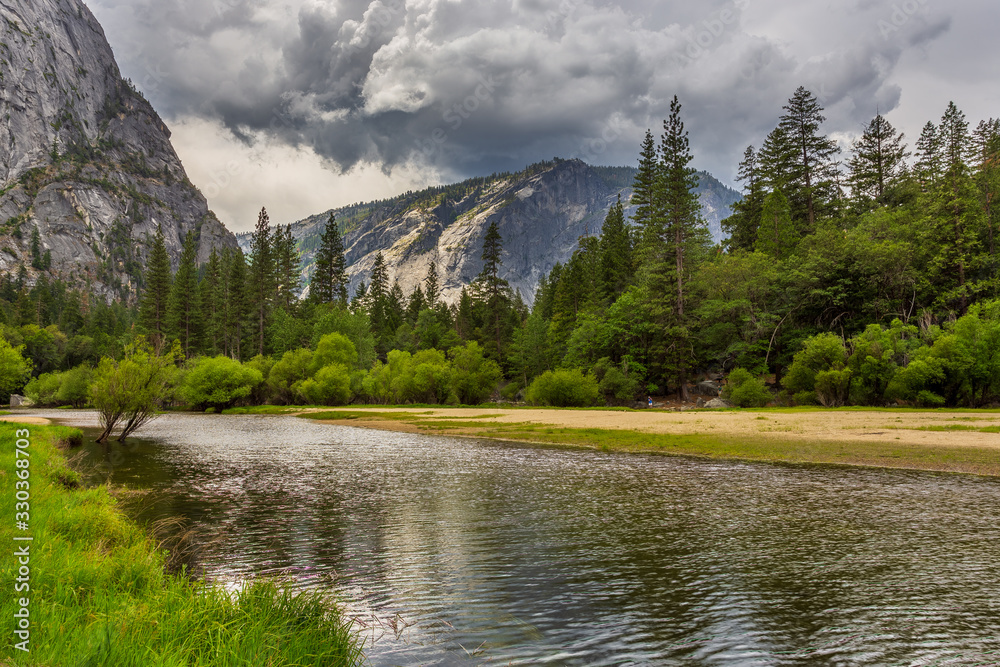 View of the Tenaya Creek in Yosemite National Park, USA