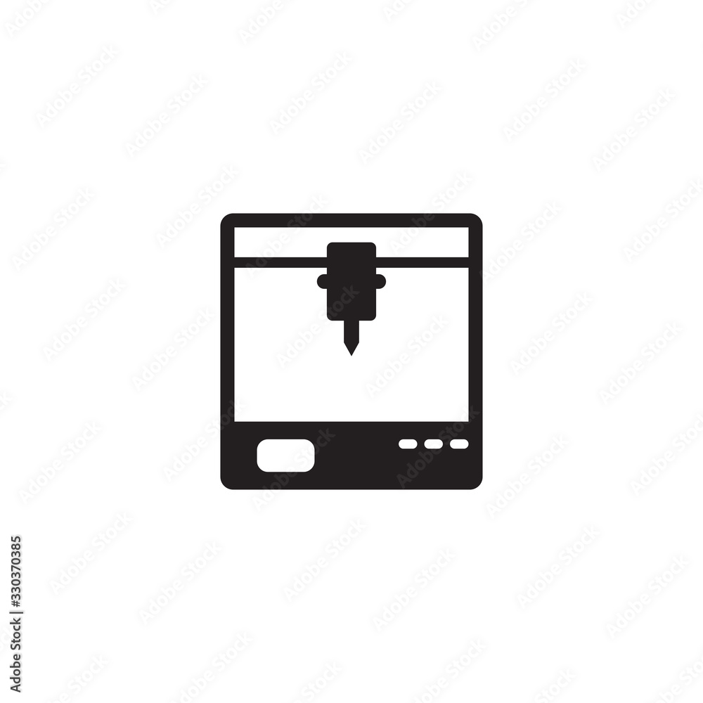 3d printer vector icon, printing symbol. Modern, simple flat vector illustration for web site or mobile app 3d printer vector icon, printing symbol. Modern, simple flat vector illustration for web site or mobile app