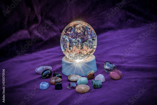 Εκτύπωση καμβά Close up of an Illuminated paperweight