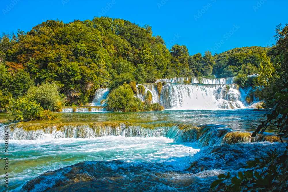 Waterfalls of Krka natural park in Croatia Waterfalls of Krka natural park in Croatia