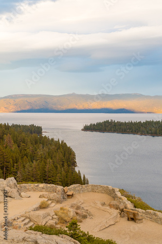 Sunset Views from Emerald Bay State Park Lookout in Lake Tahoe