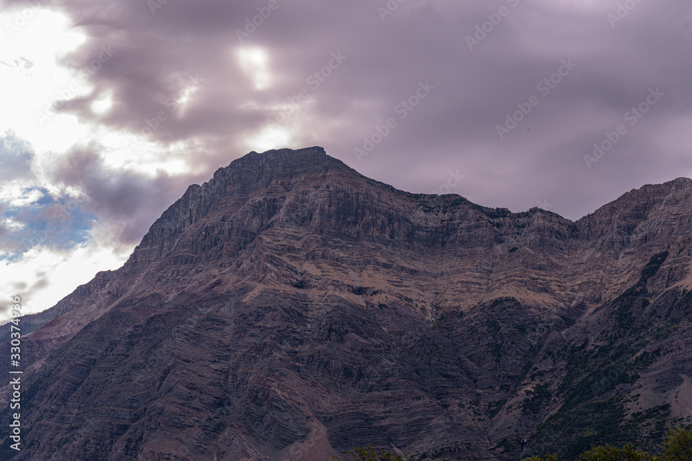 Mountains in Waterton National Park Mountains in Waterton National Park