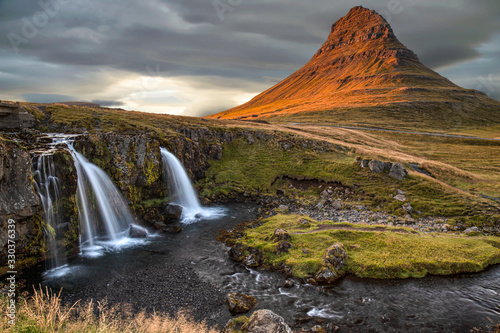 Sunset at Kirkjufellsfoss Iceland Sept 2019