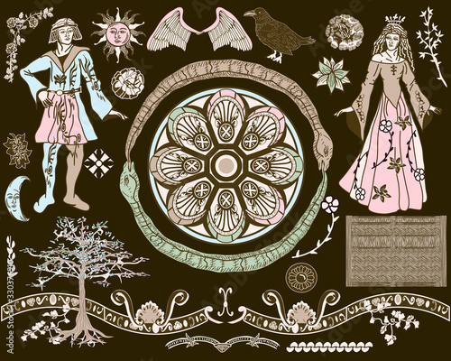 Vintage Woodcut Kit
