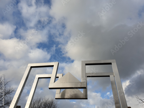 Detail der Kfar-Saba-Brücke in Mülheim an der Ruhr  photo