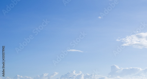 Blue sky and white clouds