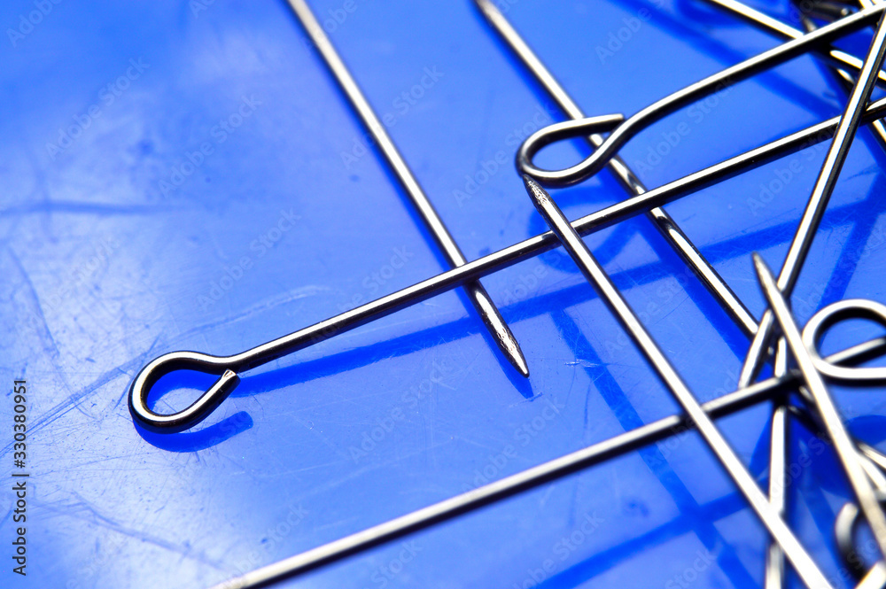 Fototapeta premium Needles for tailors. Tools for sewing.