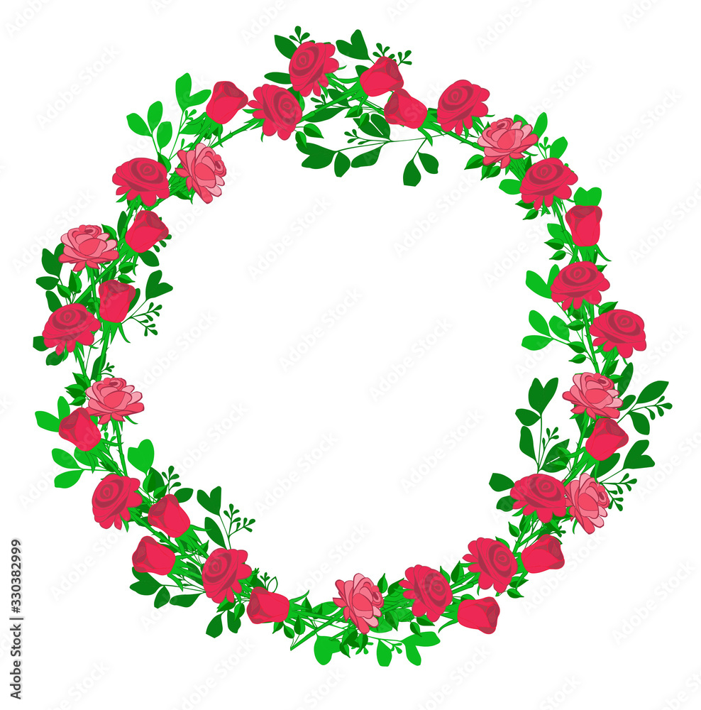 seamless pattern of red roses and green leaves for decoration fabrics and backgrounds seamless pattern of red roses and green leaves for decoration fabrics and backgrounds