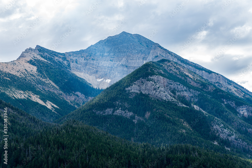 mountains and clouds