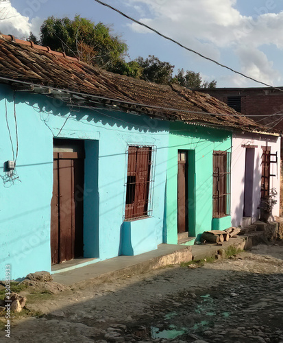 colored and beautiful bouse in cuba photo