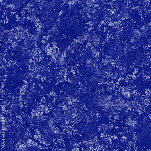 Seamless indigo mottled texture. Blue woven boro cotton dyed effect background. Japanese repeat batik resist  pattern. Distressed tie dye bleach. Asian fusion allover kimono textile. Worn cloth print photo