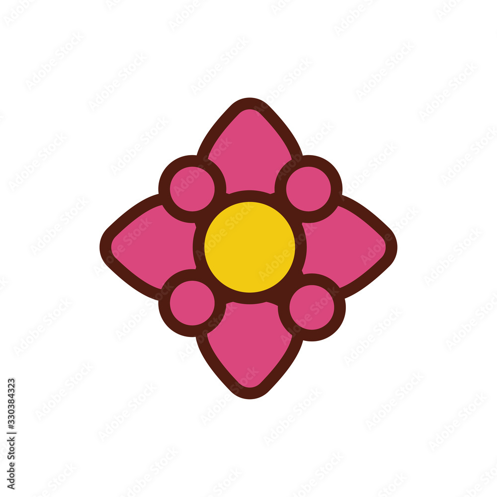 beautifull flower garden spring flat style beautifull flower garden spring flat style
