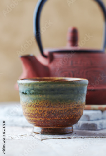 Tea culture. Traditional, handcrafted ceramic.