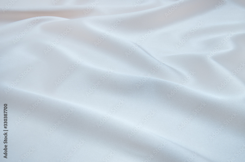 white satin fabric as background