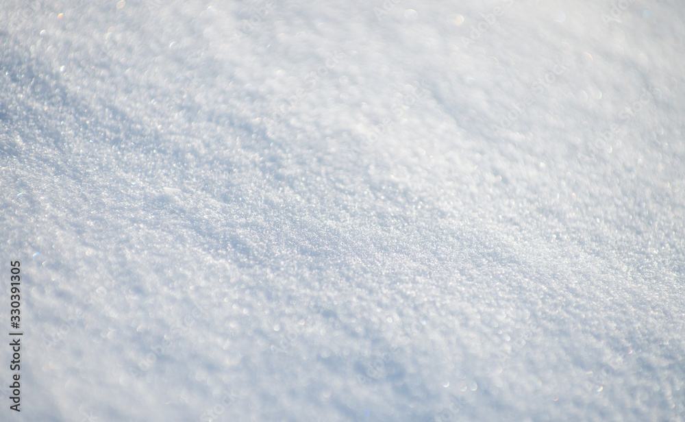background white of fresh snow