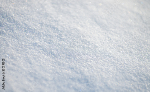 background white of fresh snow