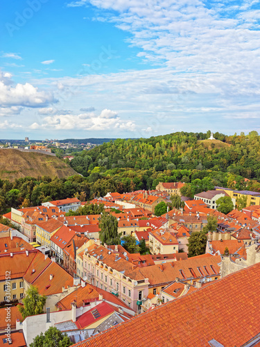 Crooked hill with Three Crosses of Vilnius photo