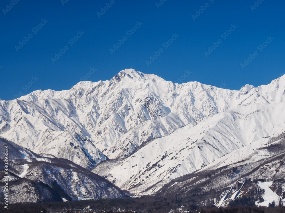 真冬の五竜岳