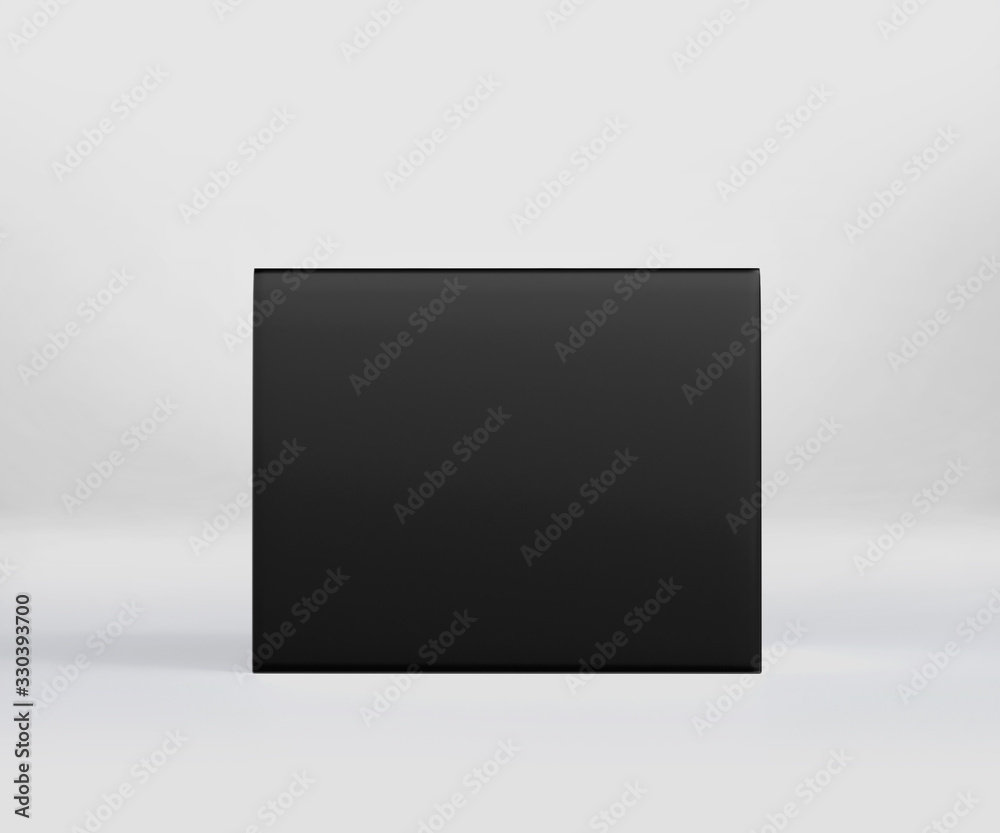 Black cosmetic jar box mockup, Dark Box Packaging Realistic mockup template, 3d rendering isolated on light background Black cosmetic jar box mockup, Dark Box Packaging Realistic mockup template, 3d rendering isolated on light background
